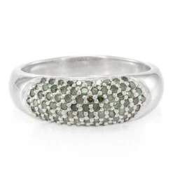 Fancy-Diamant-Silberring