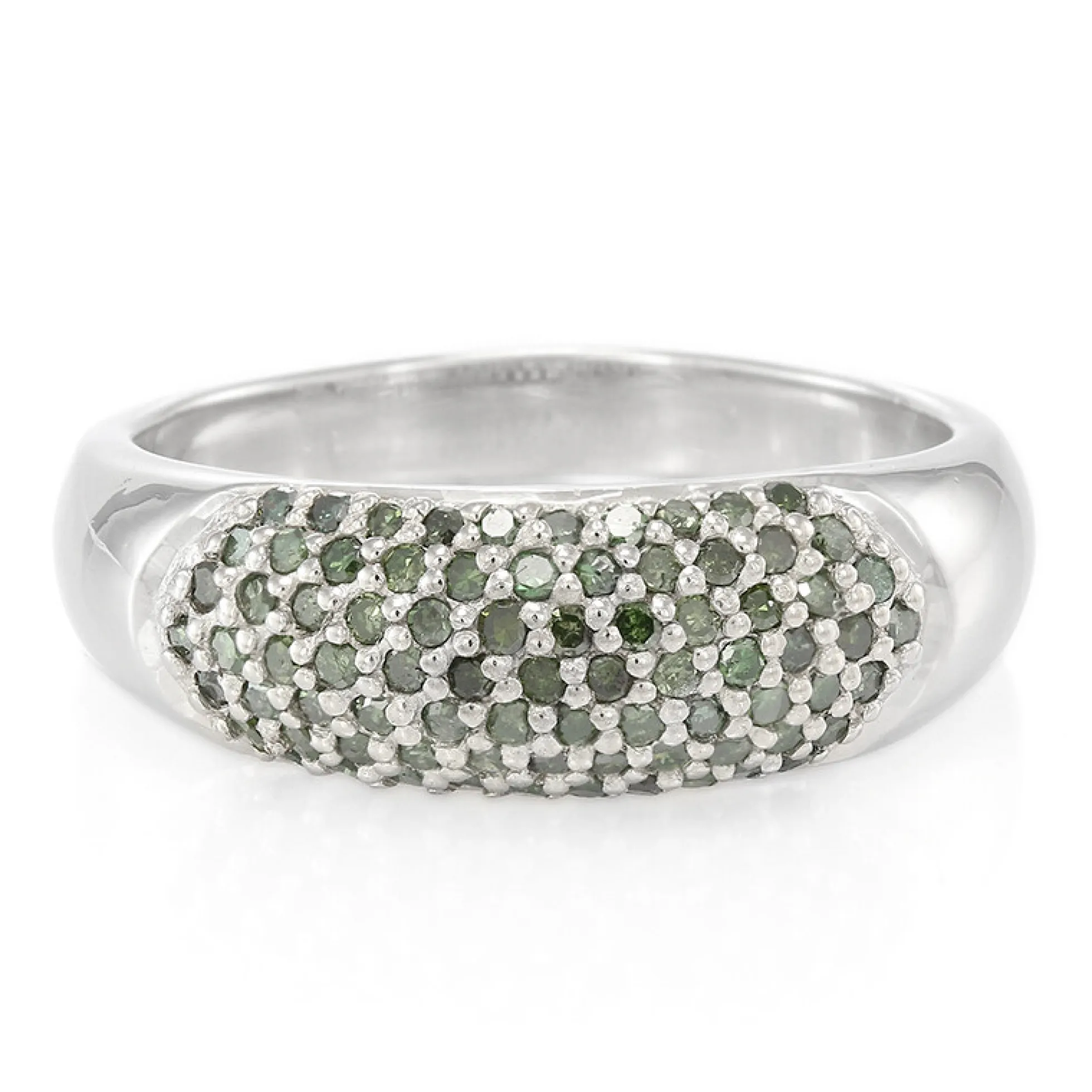 Fancy-Diamant-Silberring