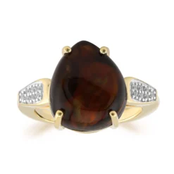 Feuerachat-Goldring