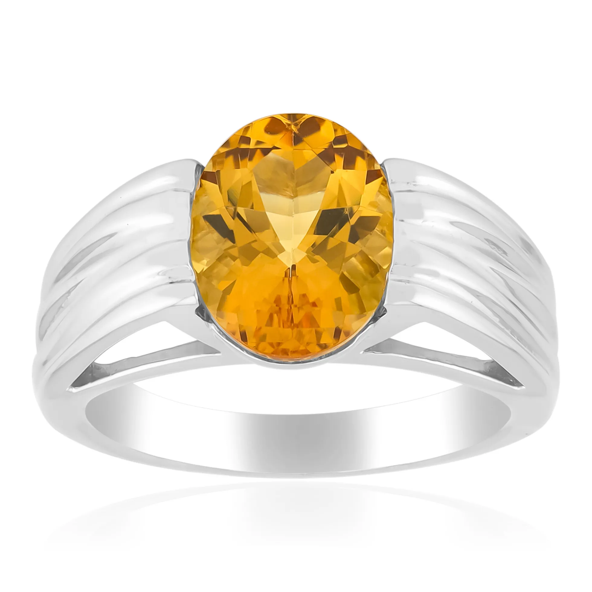 Goldener Beryll-Silberring