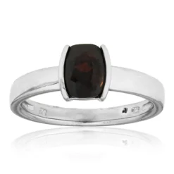 Granat-Silberring