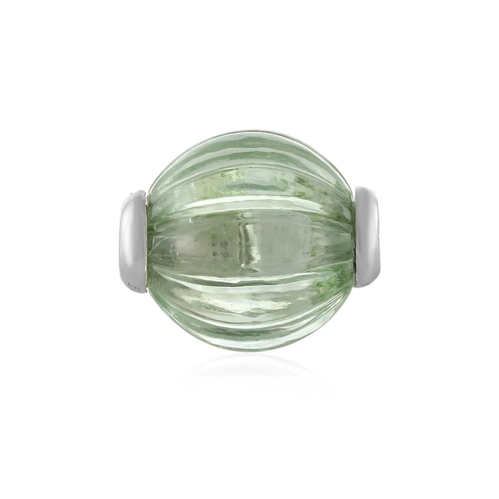 Grüner Amethyst-Silberanhänger