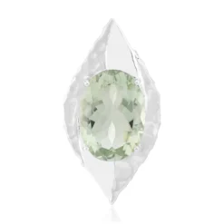 Grüner Amethyst-Silberanhänger