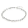 Grüner Amethyst-Silberarmband