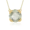Grüner Amethyst-Silbercollier