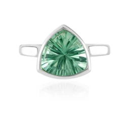 Grüner Fluorit-Silberring