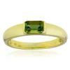 Grüner Turmalin-Goldring