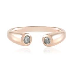 Himmelblauer I2 Brillant-Goldring
