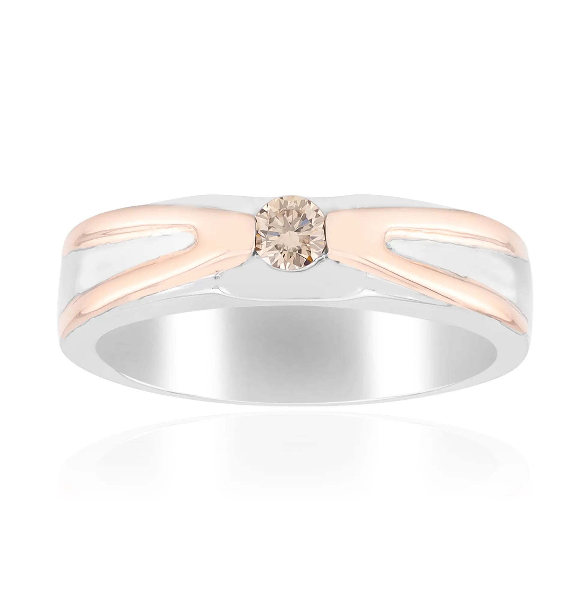 I1 Argyle-Rose de France-Brillant-Silberring
