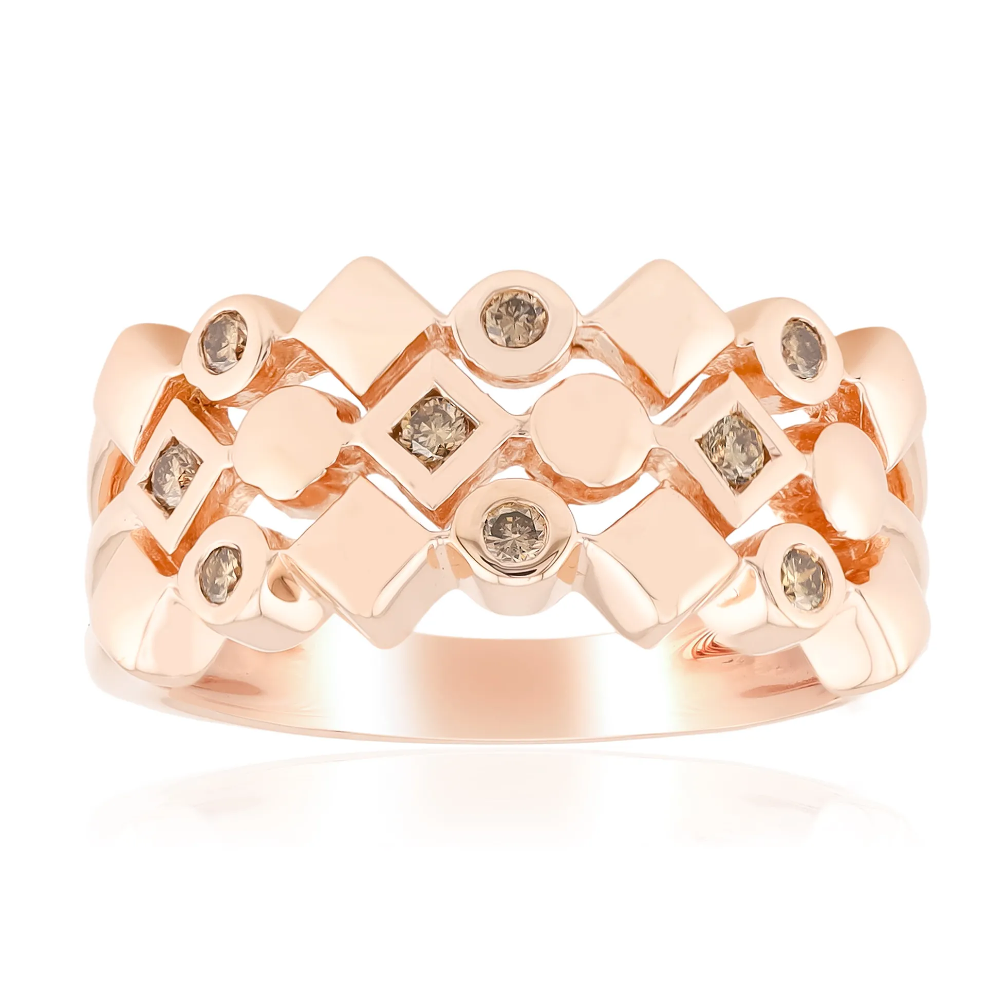 I1 Argyle-Rose de France-Brillant-Silberring