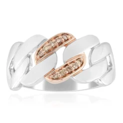 I1 Argyle-Rose de France-Brillant-Silberring
