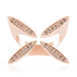 I1 Argyle-Rose de France-Brillant-Silberring