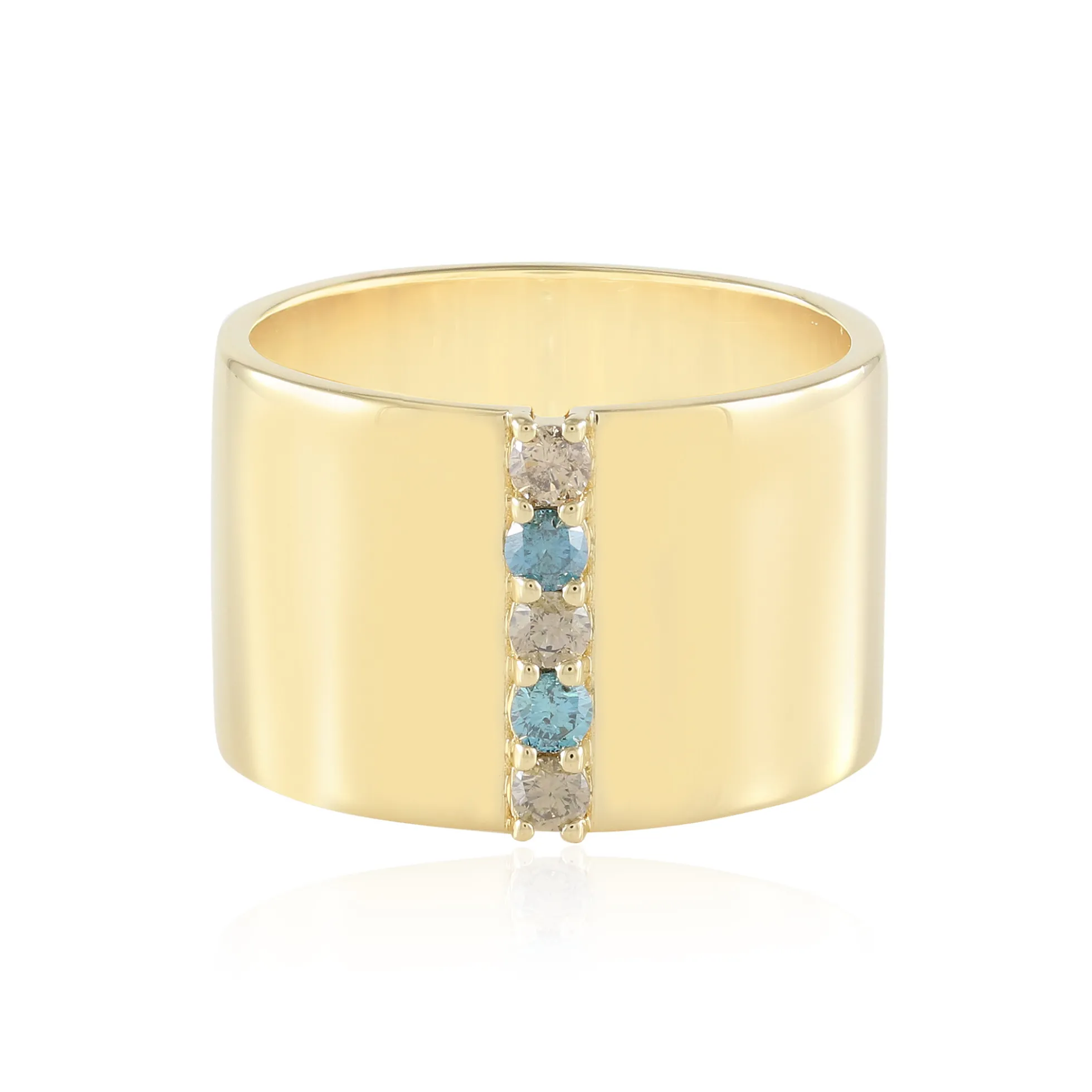 I2 Brillant-Silberring