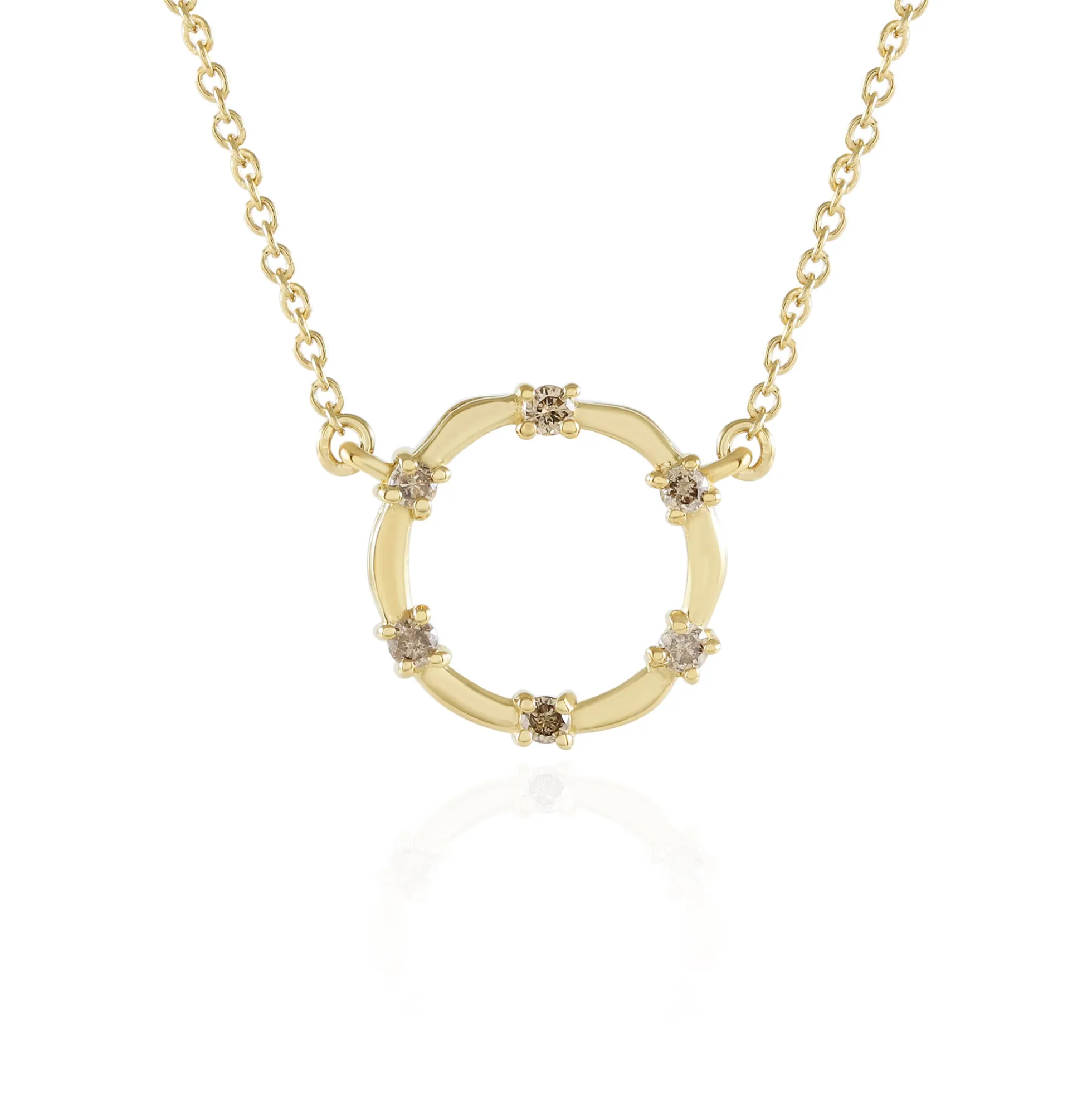 I2 Champagner-Brillant-Silbercollier