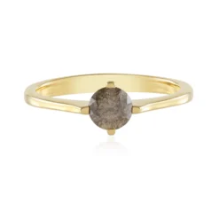 I3 Champagner-Brillant-Silberring