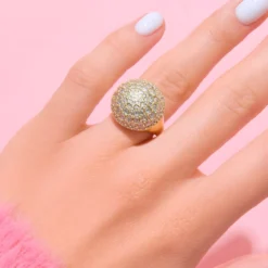 I2 Champagner-Diamant-Goldring
