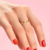 I2 Champagner-Diamant-Goldring