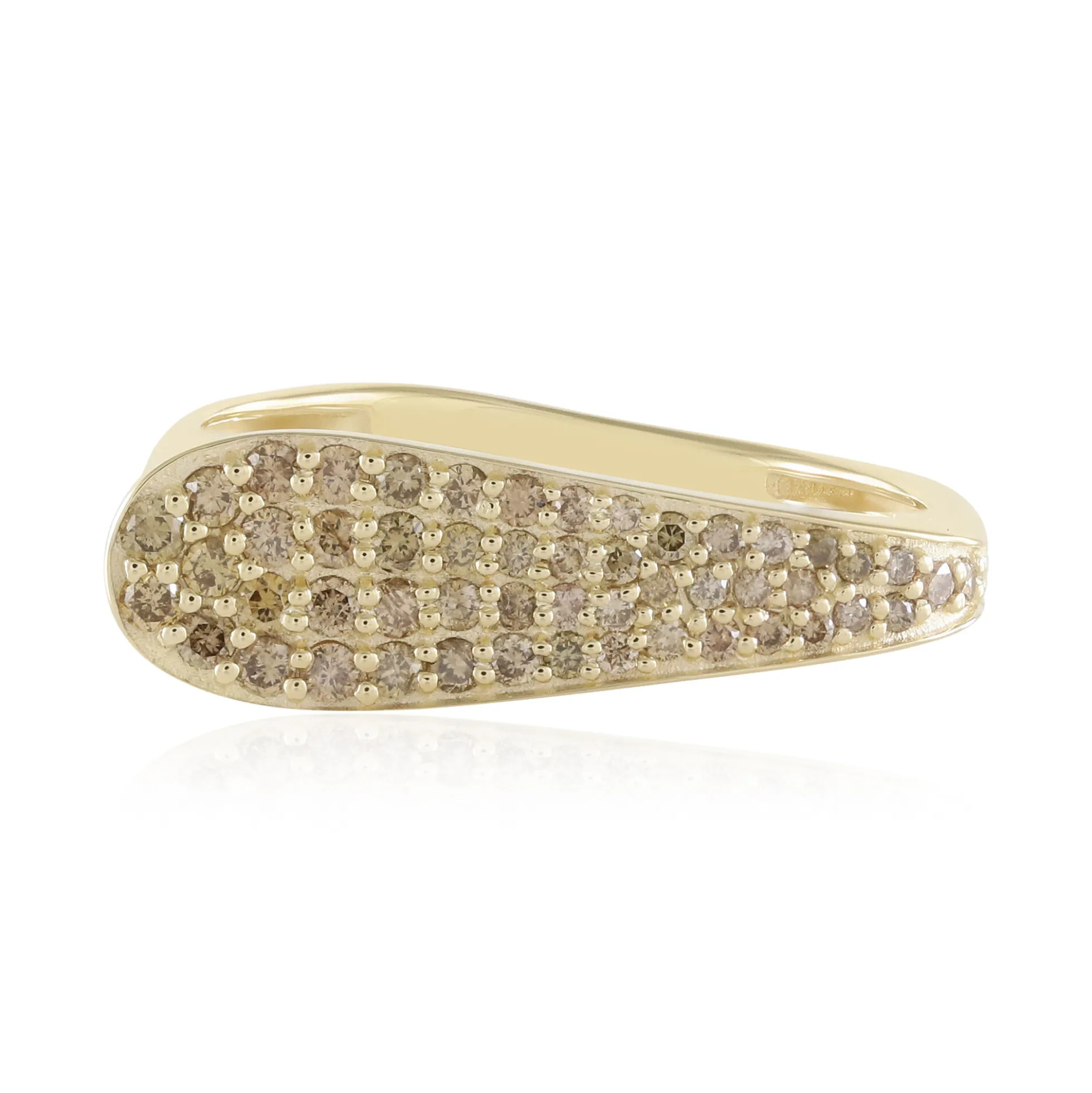 I3 Champagner-Diamant-Goldring