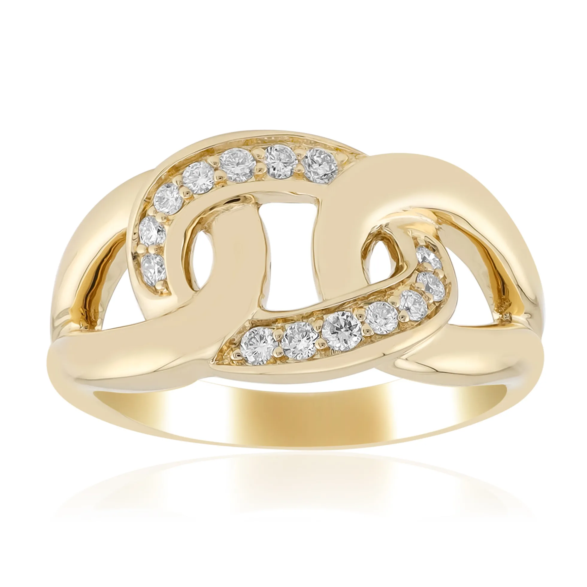 I1 (G) Brillant-Silberring