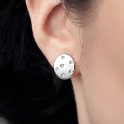 I2 (I) Diamant-Silberohrringe