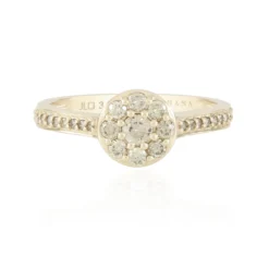 I2 Schokoladen-Brillant-Goldring