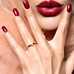 I2 Schokoladen-Brillant-Goldring