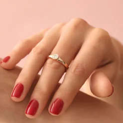 I2 Schokoladen-Brillant-Goldring