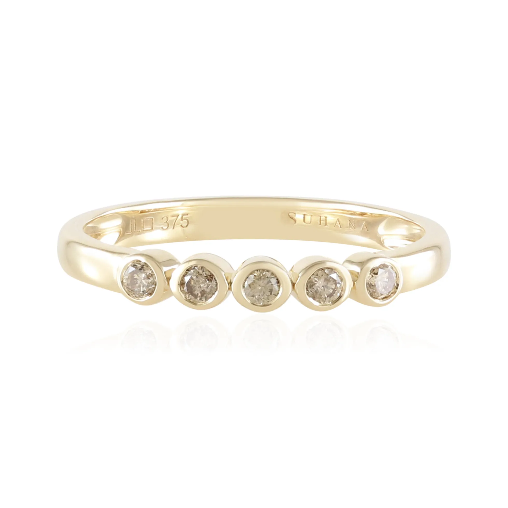 I2 Schokoladen-Brillant-Goldring