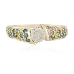 I2 Schokoladen-Diamant-Goldring
