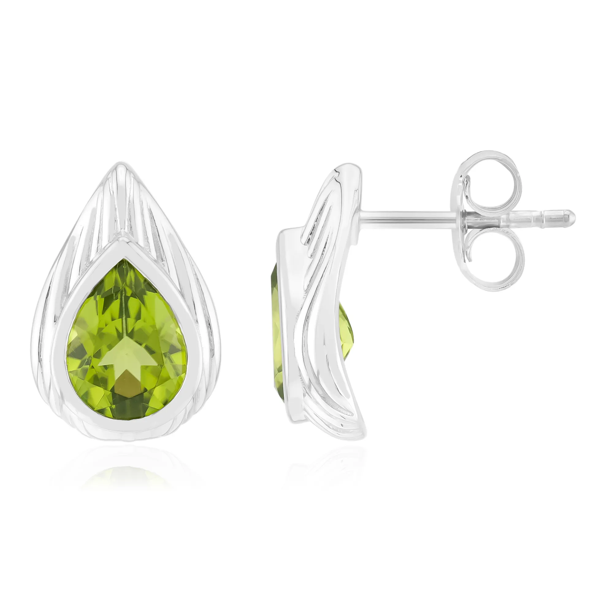 Jilin-Peridot-Silberohrringe