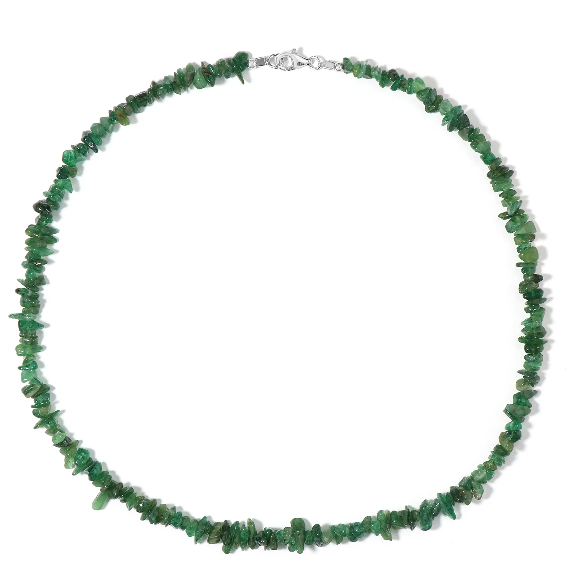 Kanadische Jade-Silberhalskette