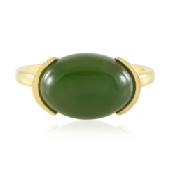 Kanadische Jade-Silberring