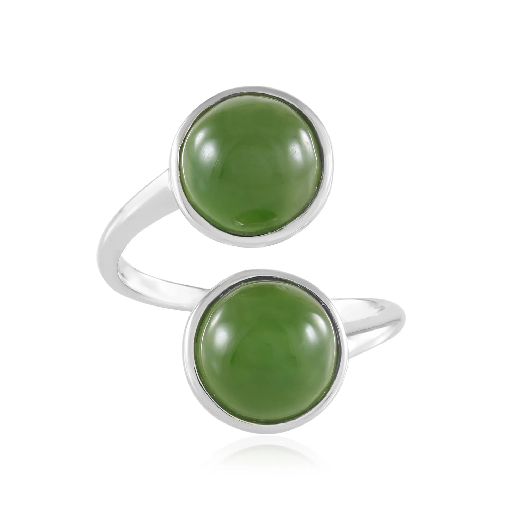 Kanadische Jade-Silberring