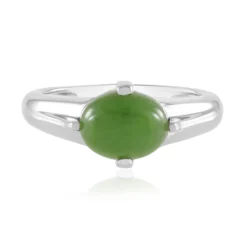 Kanadische Jade-Silberring