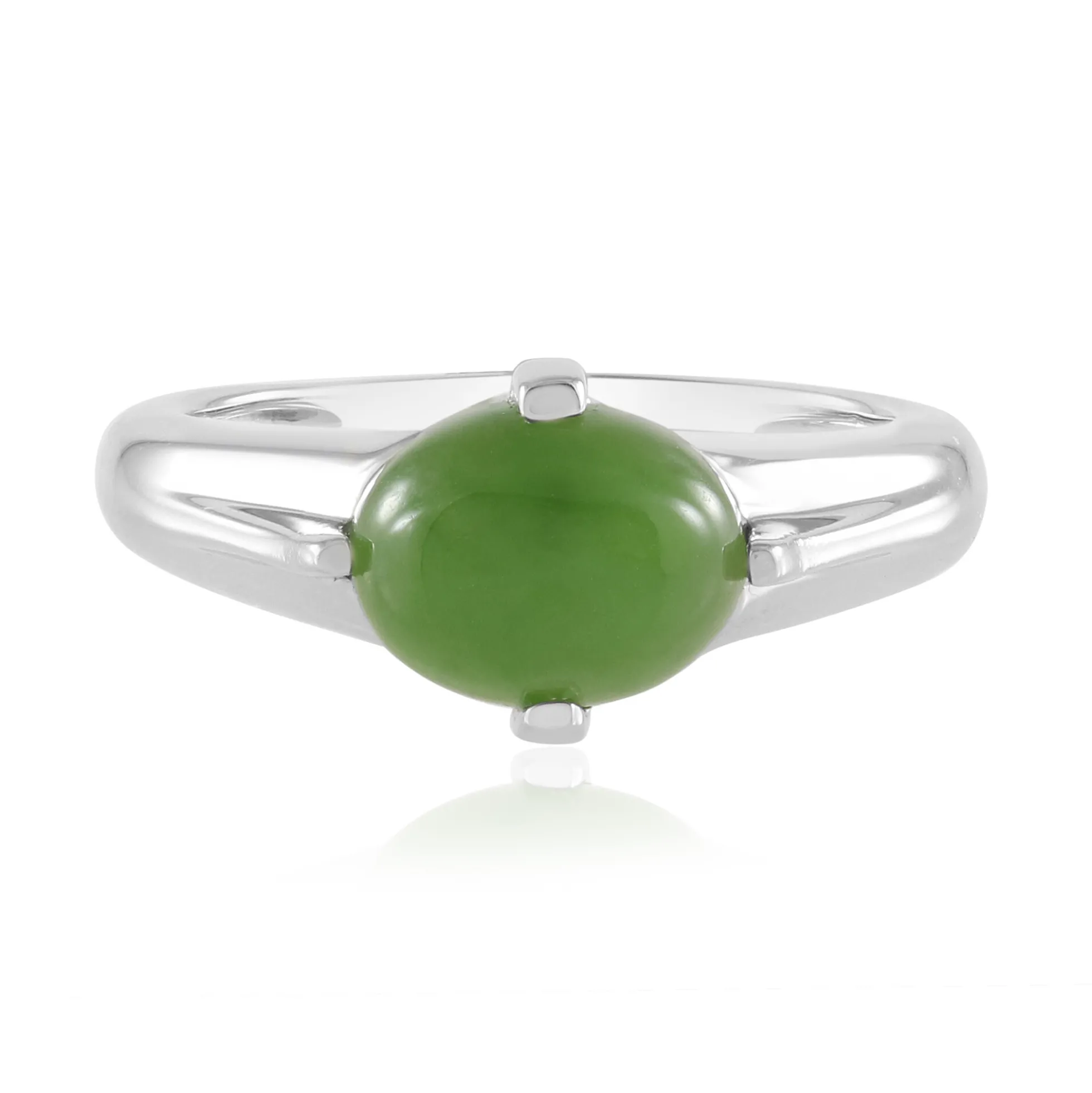 Kanadische Jade-Silberring