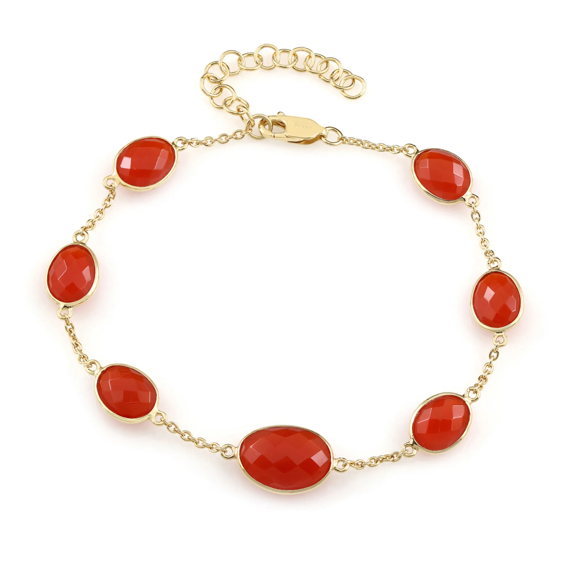 Karneol-Silberarmband