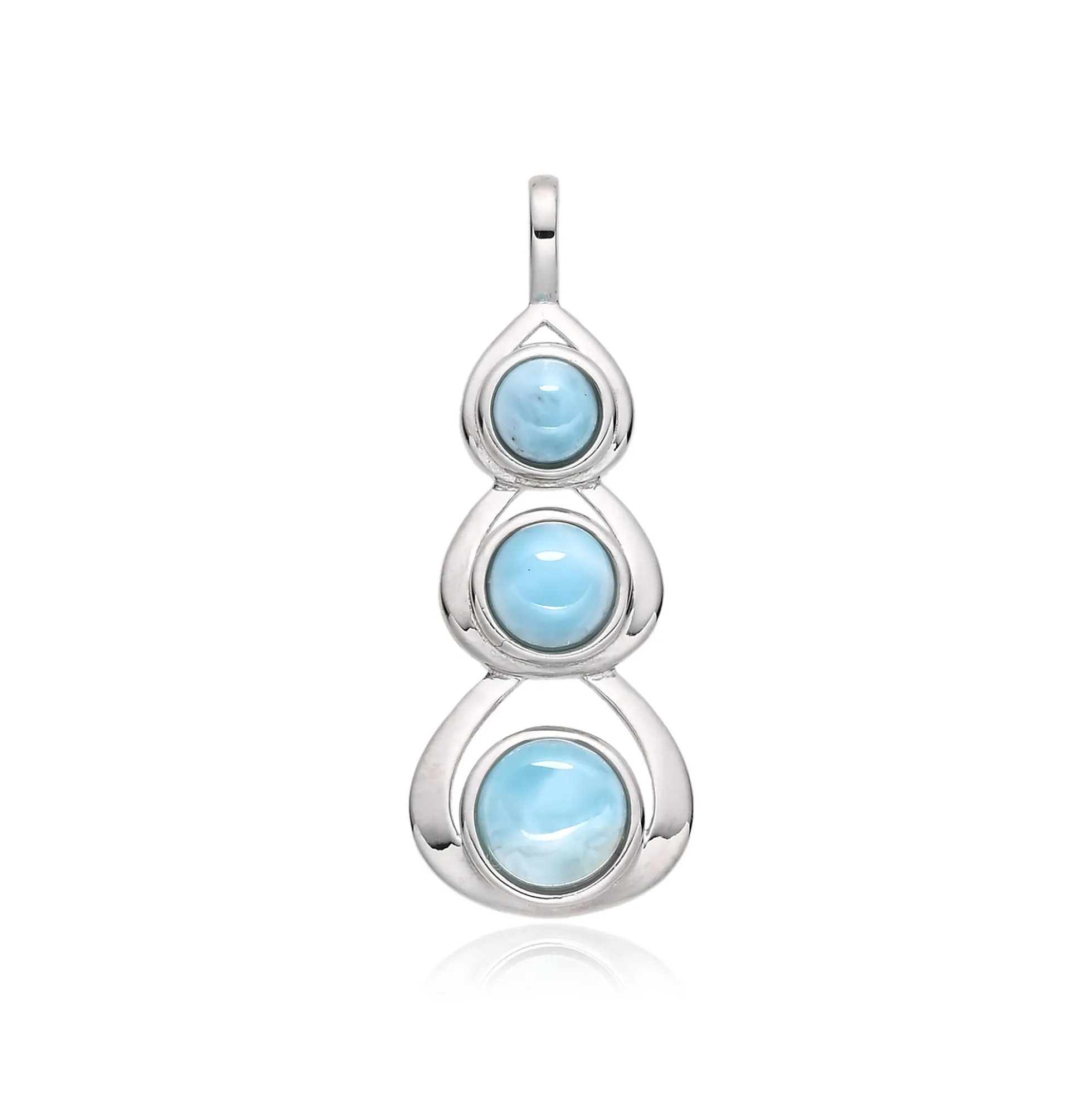 Larimar-Silberanhänger