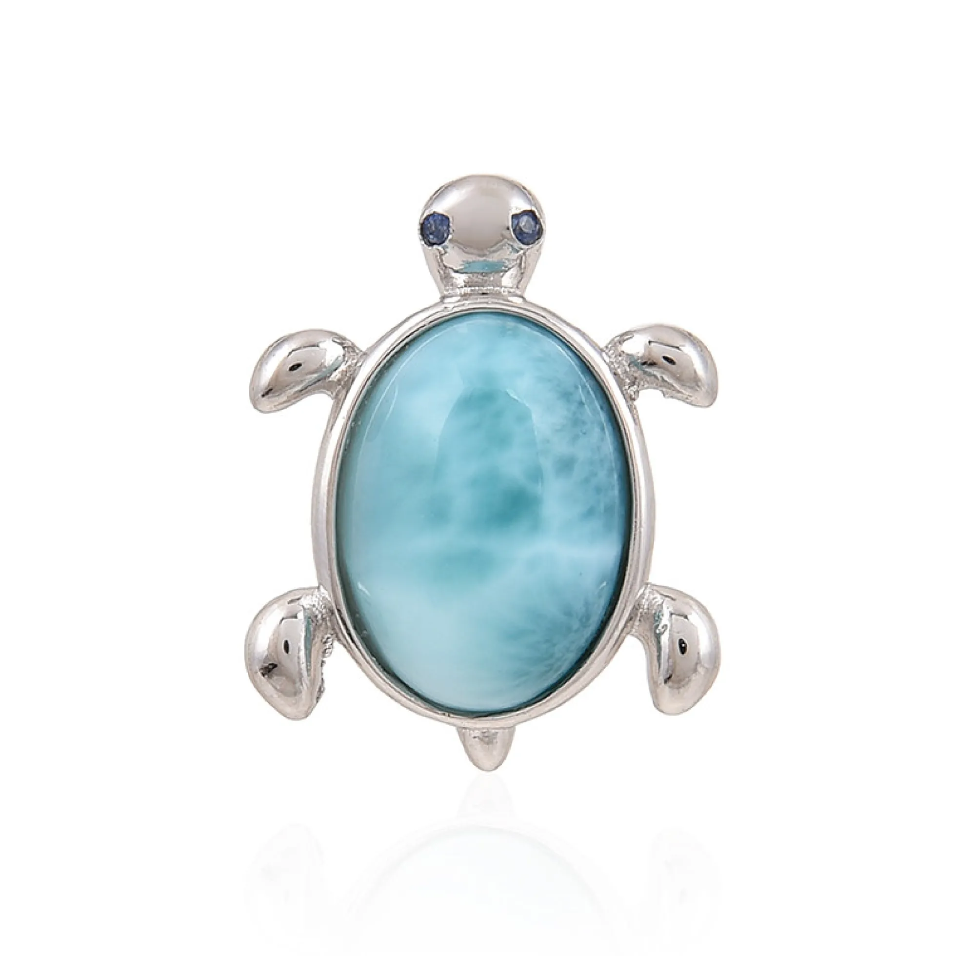 Larimar-Silberanhänger