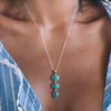 Larimar-Silberanhänger