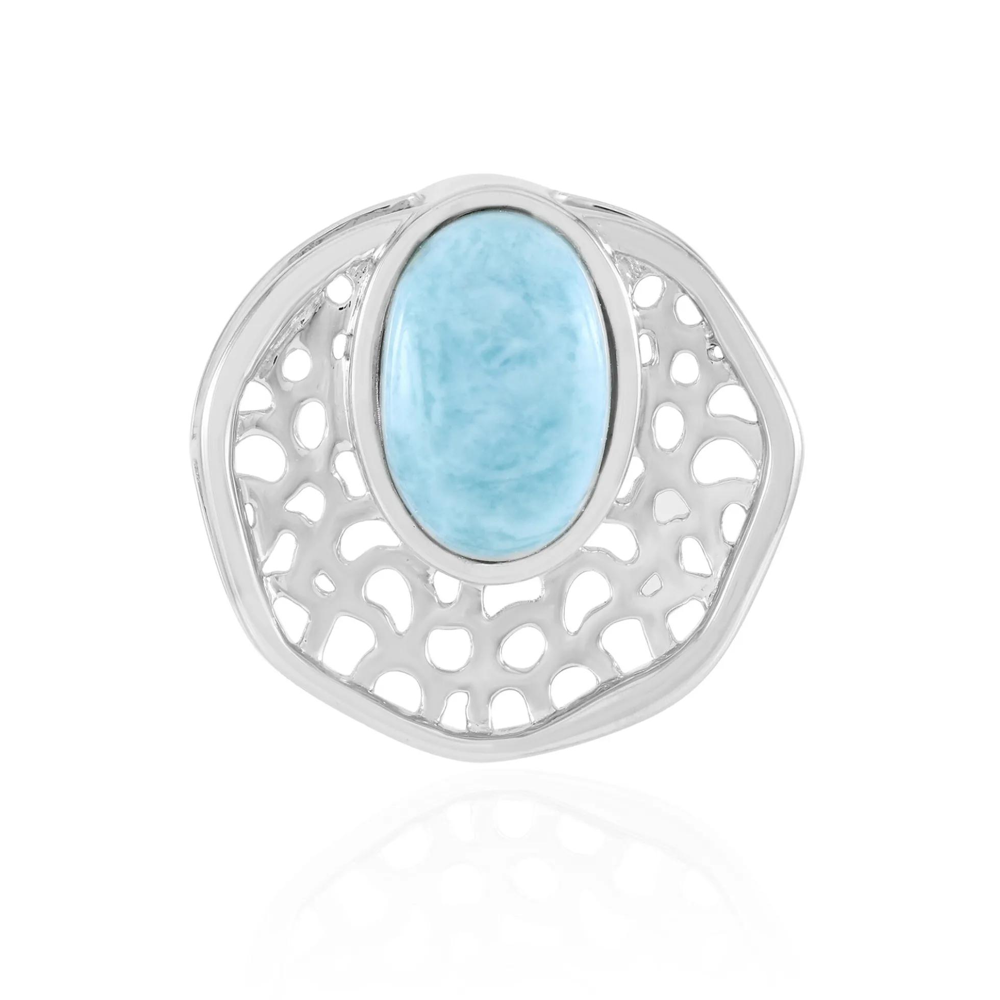 Larimar-Silberanhänger