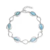 Larimar-Silberarmband