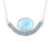 Larimar-Silbercollier