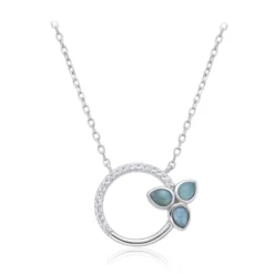 Larimar-Silbercollier