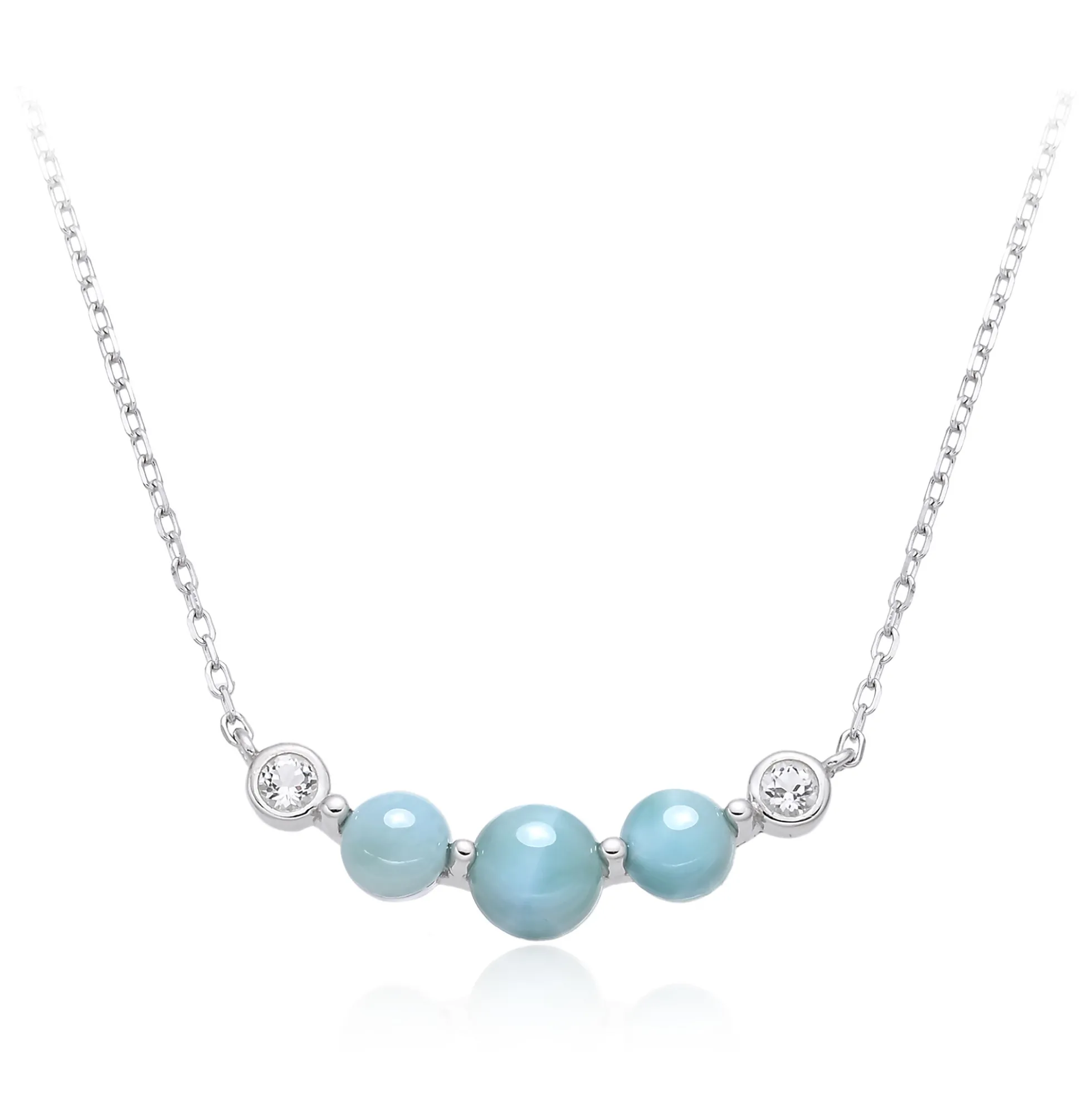 Larimar-Silbercollier