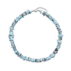 Larimar-Silberhalskette