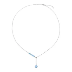 Larimar-Silberhalskette