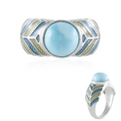 Larimar-Silberring