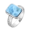 Larimar-Silberring