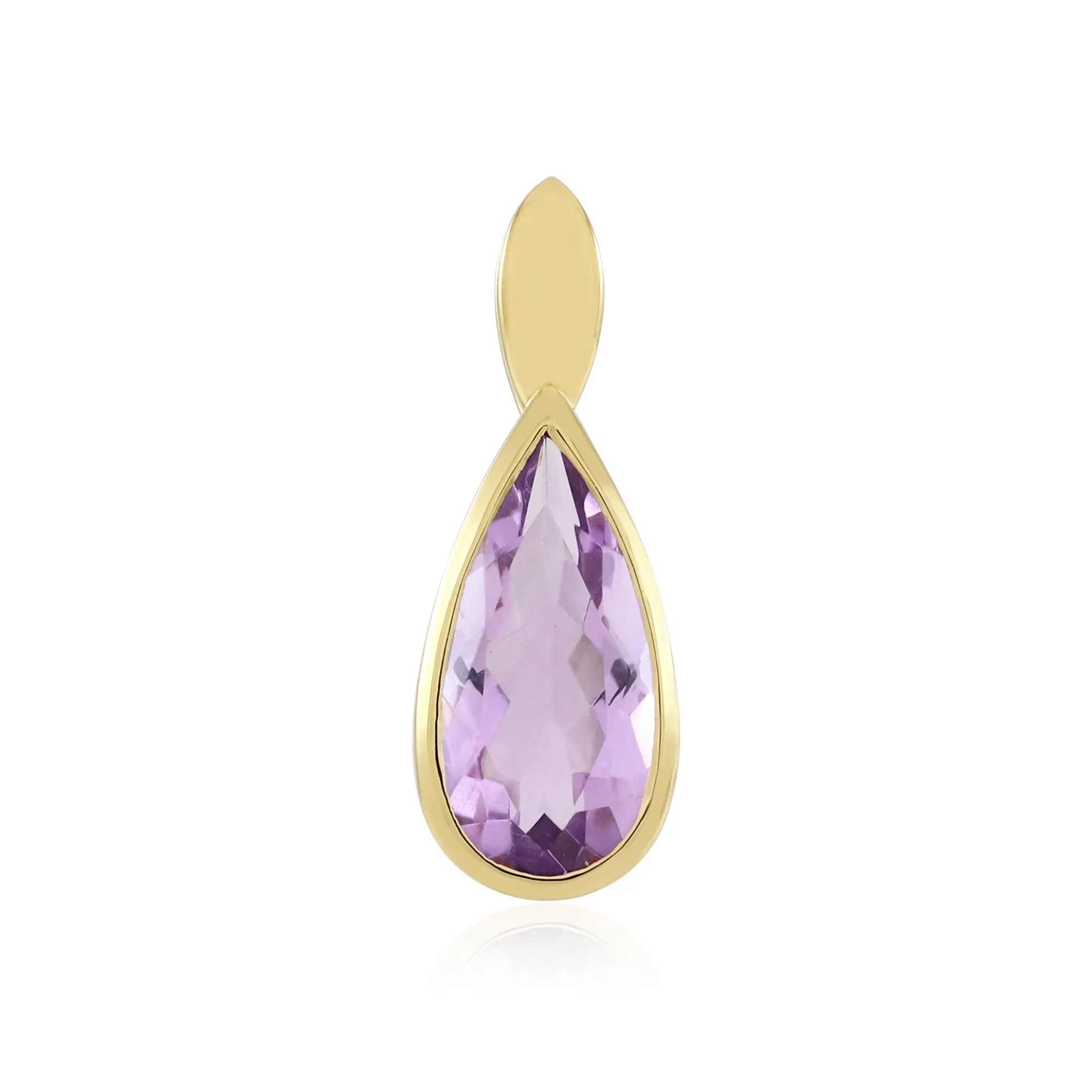 Lavendel-Amethyst-Silberanhänger