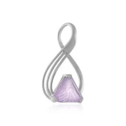 Lavendel-Amethyst-Silberanhänger